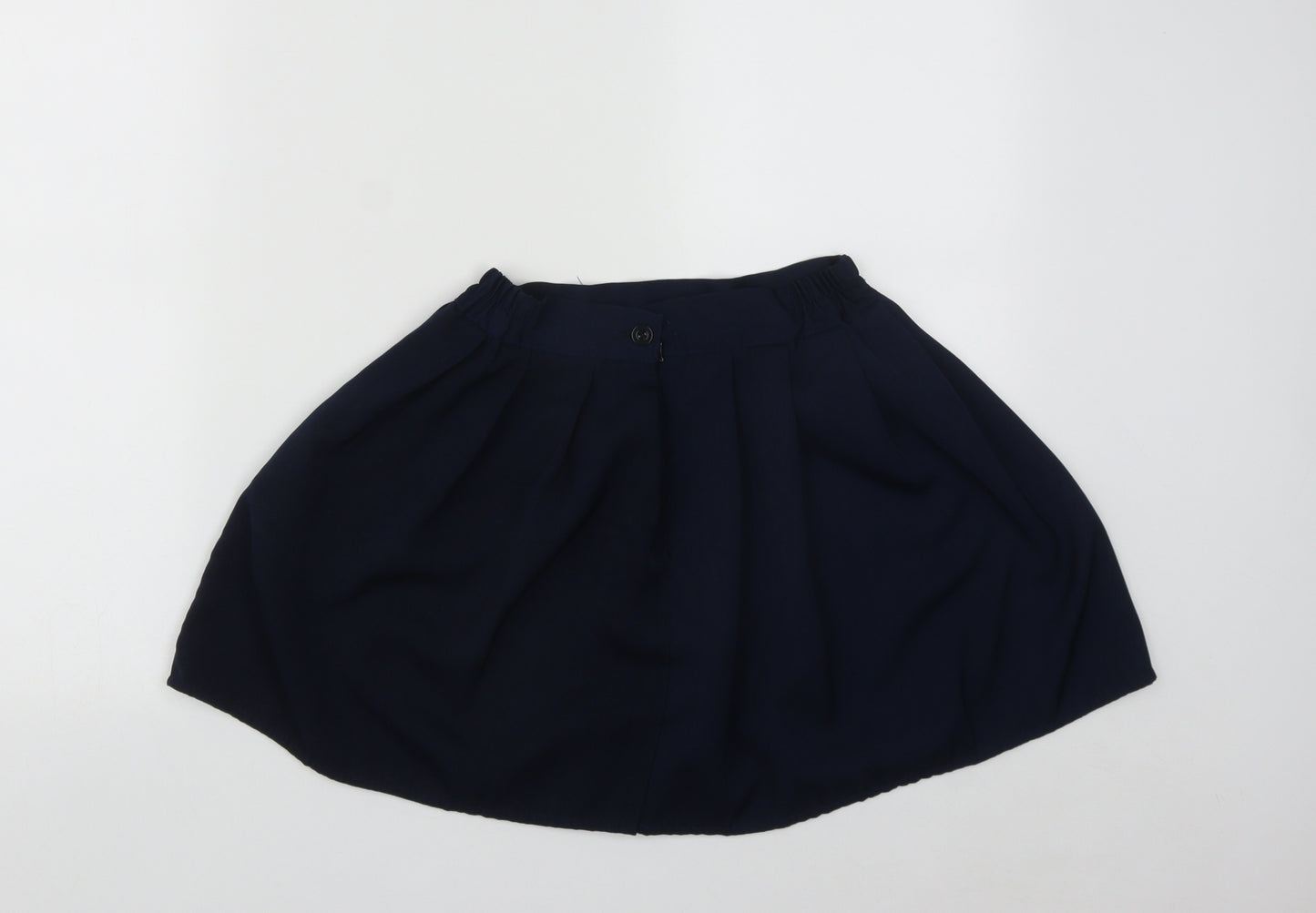 Preworn Girls Blue  Polyester A-Line Skirt Size S  Regular Zip