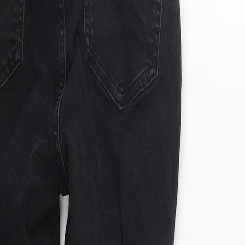 New Look Girls Black  Cotton Skinny Jeans Size 13 Years L26 in Regular Zip