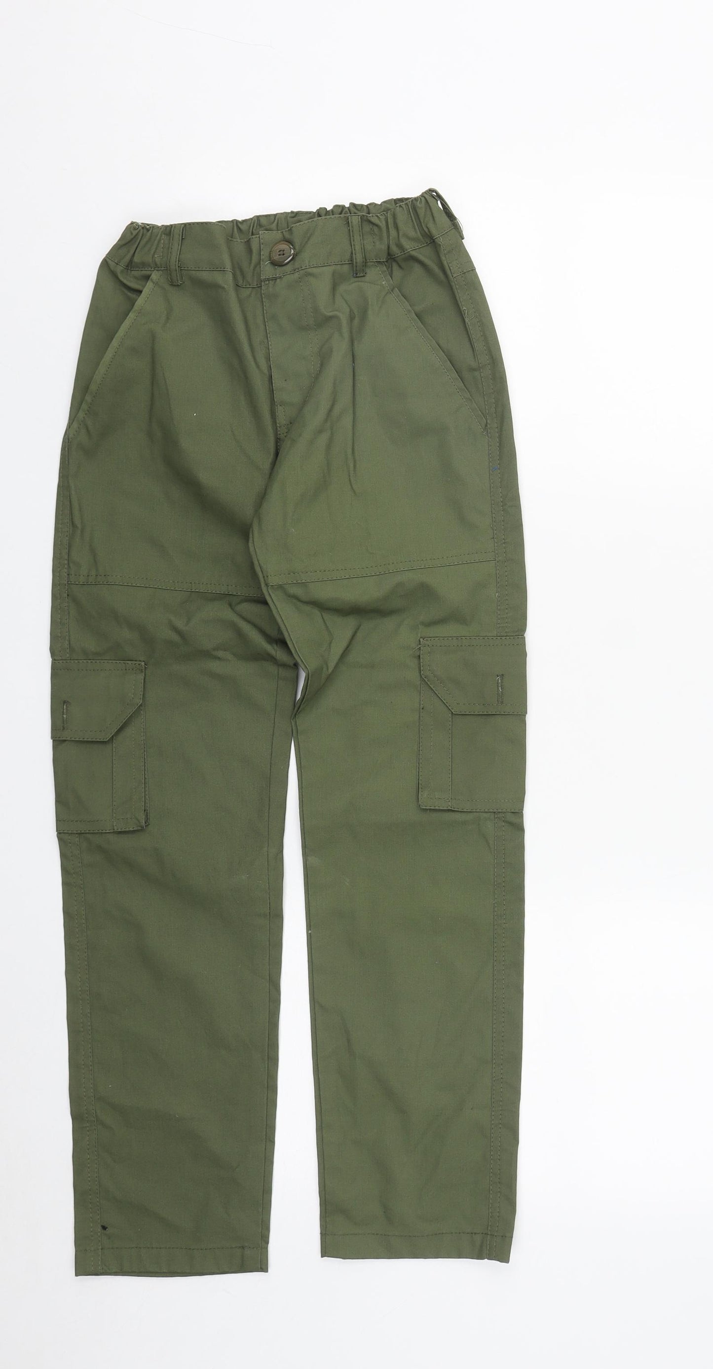 A2Z 4 kids Girls Green  Cotton Cargo Trousers Size 11-12 Years L26 in Regular Zip