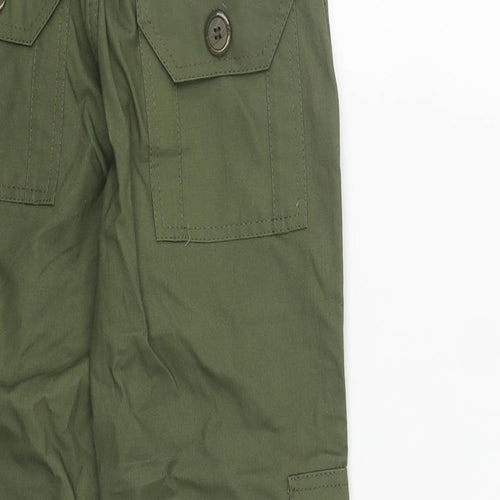 A2Z 4 kids Girls Green  Cotton Cargo Trousers Size 11-12 Years L26 in Regular Zip