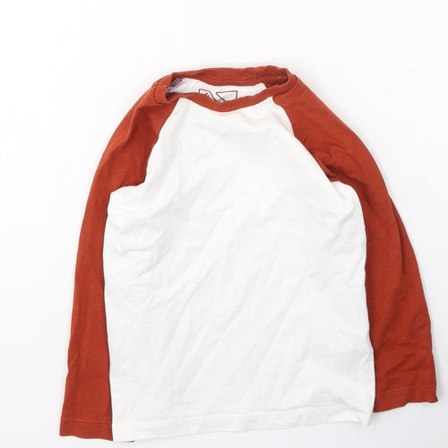 Urban Edition Boys Ivory  Cotton Basic Casual Size 4 Years Round Neck
