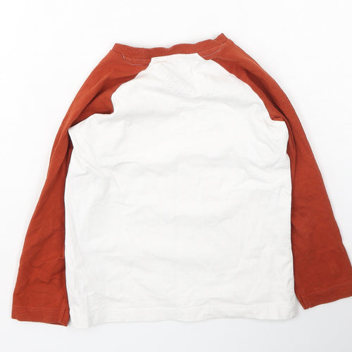 Urban Edition Boys Ivory  Cotton Basic Casual Size 4 Years Round Neck