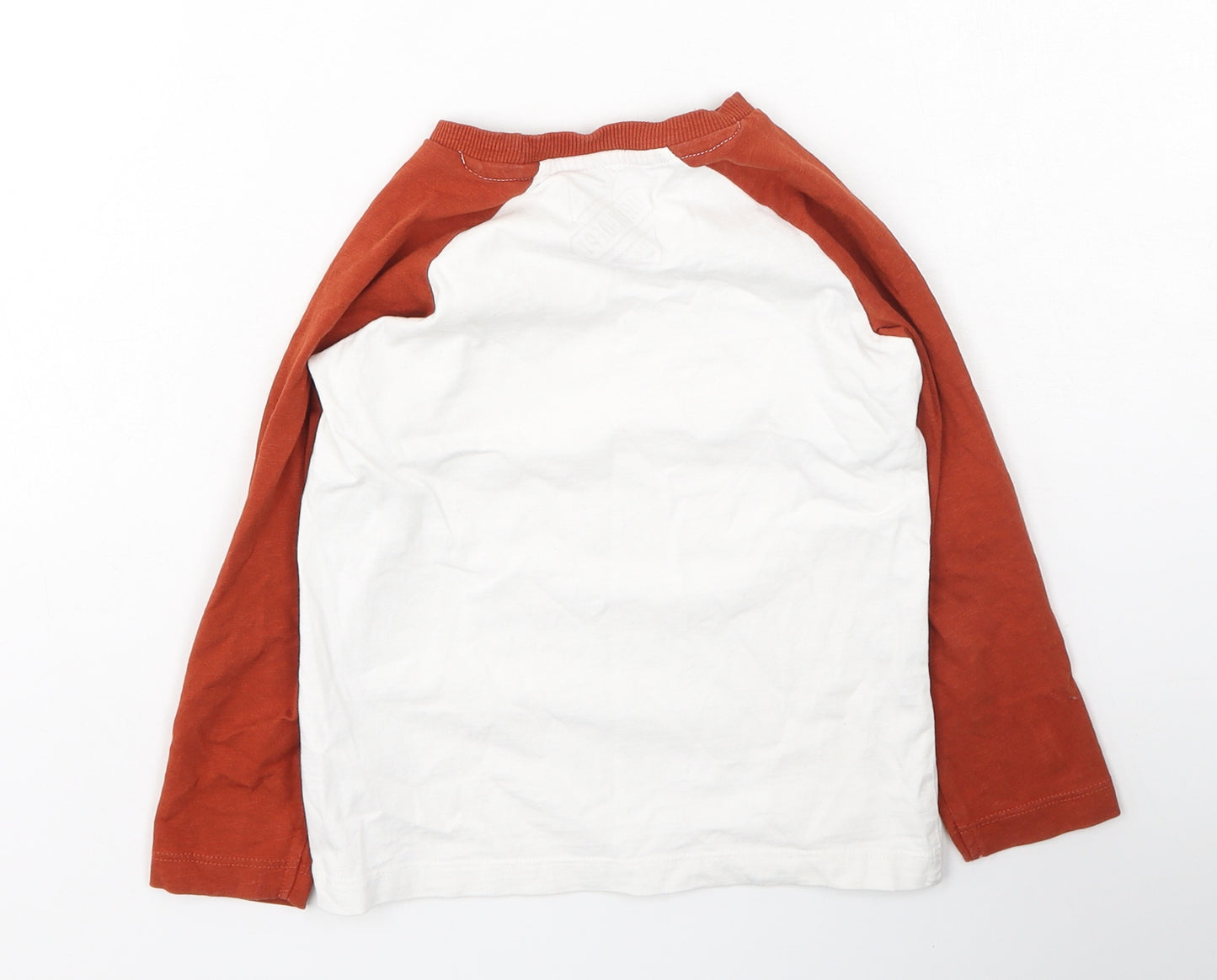 Urban Edition Boys Ivory  Cotton Basic Casual Size 4 Years Round Neck