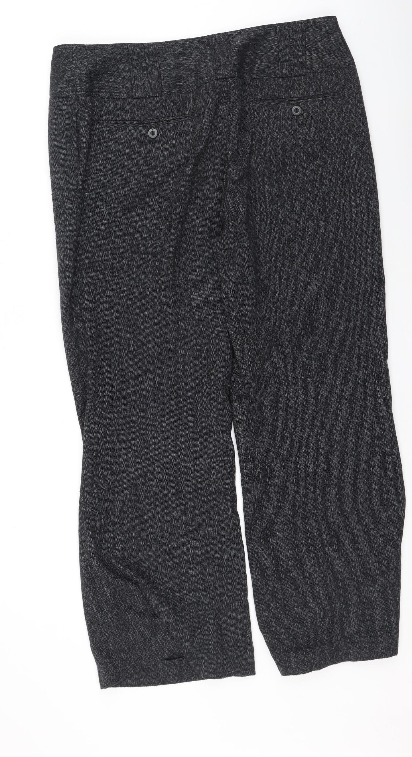 NEXT Womens Grey  Polyester Trousers  Size 16 L30 in Regular