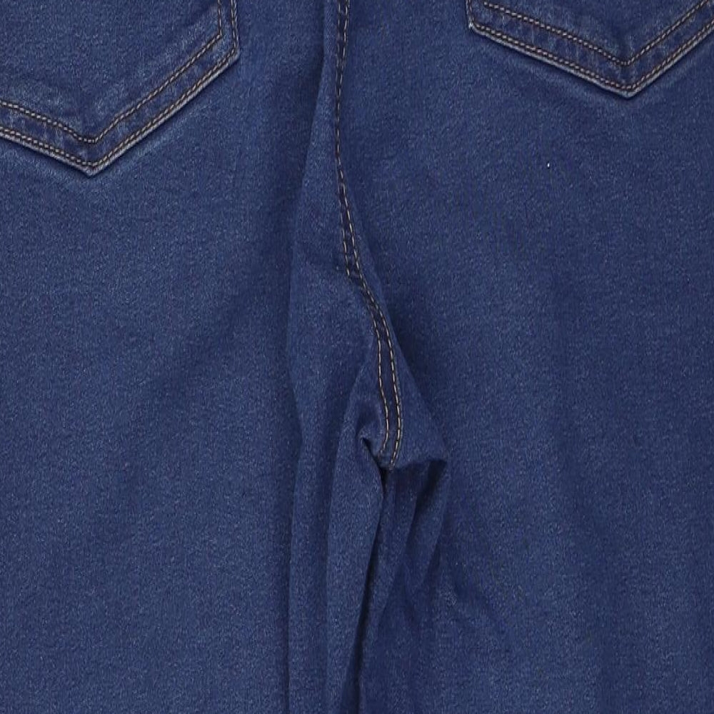 Marks and Spencer Womens Blue  Cotton Jegging Jeans Size 18 L22 in Regular