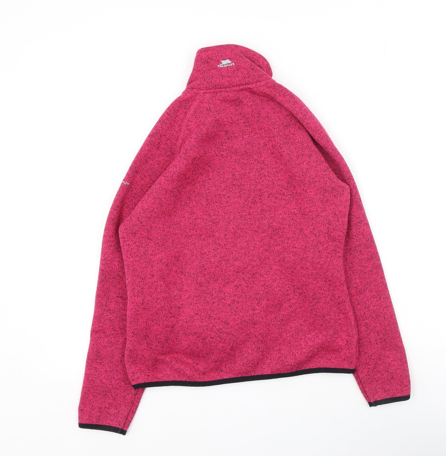 Trespass Girls Pink High Neck  Polyester Full Zip Jumper Size 9-10 Years