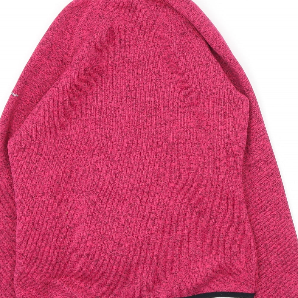 Trespass Girls Pink High Neck  Polyester Full Zip Jumper Size 9-10 Years