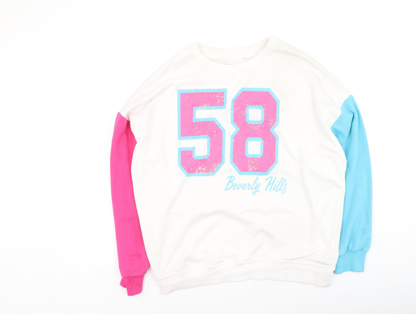 Primark  Womens Multicoloured  Polyester Pullover Sweatshirt Size XS