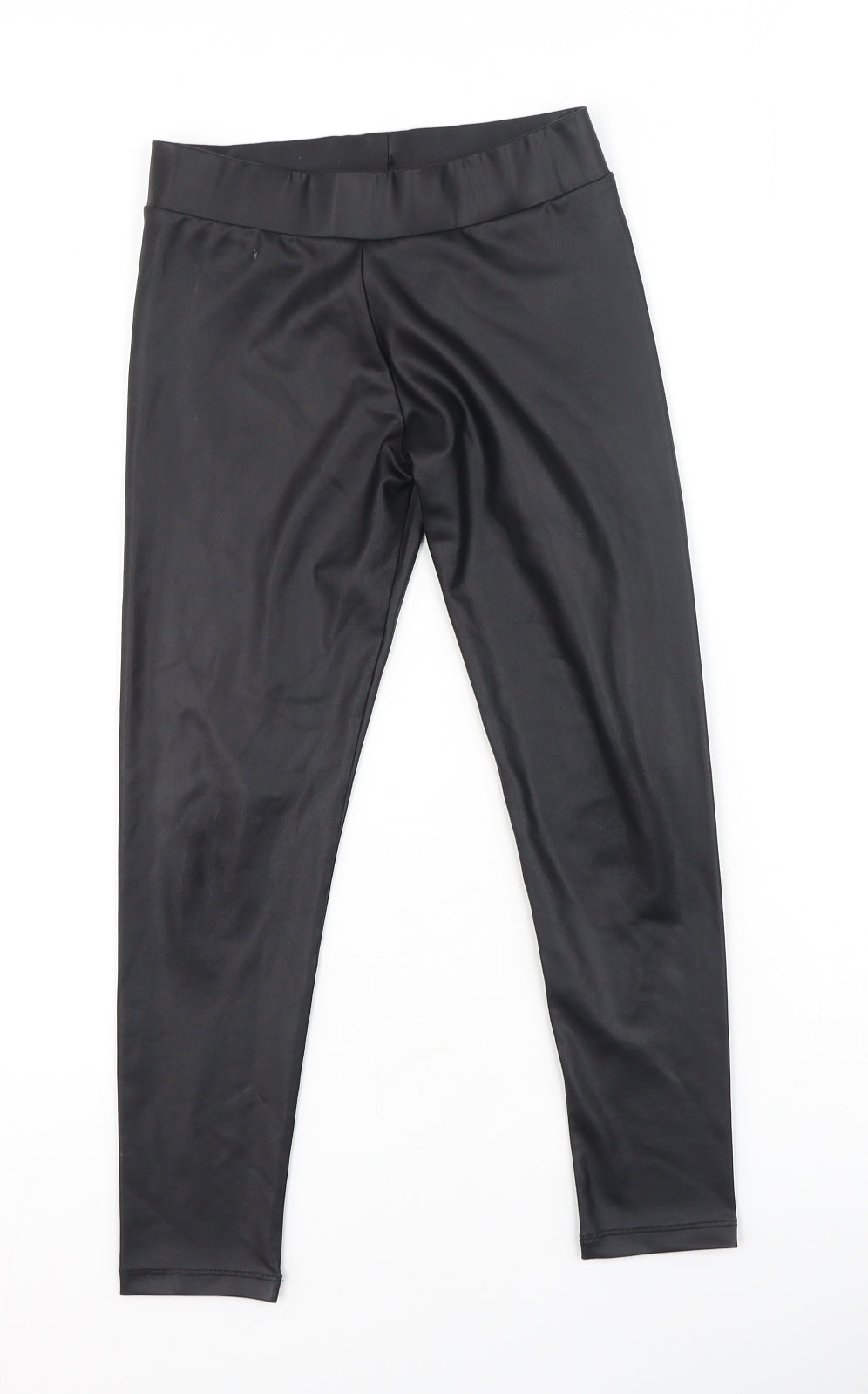 Dunnes Stores Girls Black  Polyester Jegging Trousers Size 8-9 Years  Regular