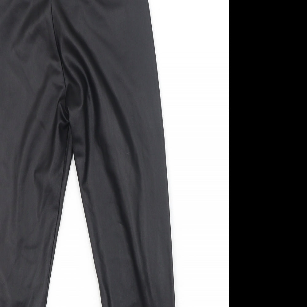Dunnes Stores Girls Black  Polyester Jegging Trousers Size 8-9 Years  Regular