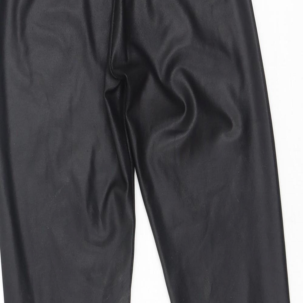 Dunnes Stores Girls Black  Polyester Jegging Trousers Size 8-9 Years  Regular