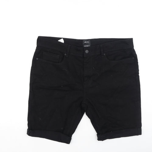 Burton Mens Black  Cotton Chino Shorts Size 36 L8 in Regular