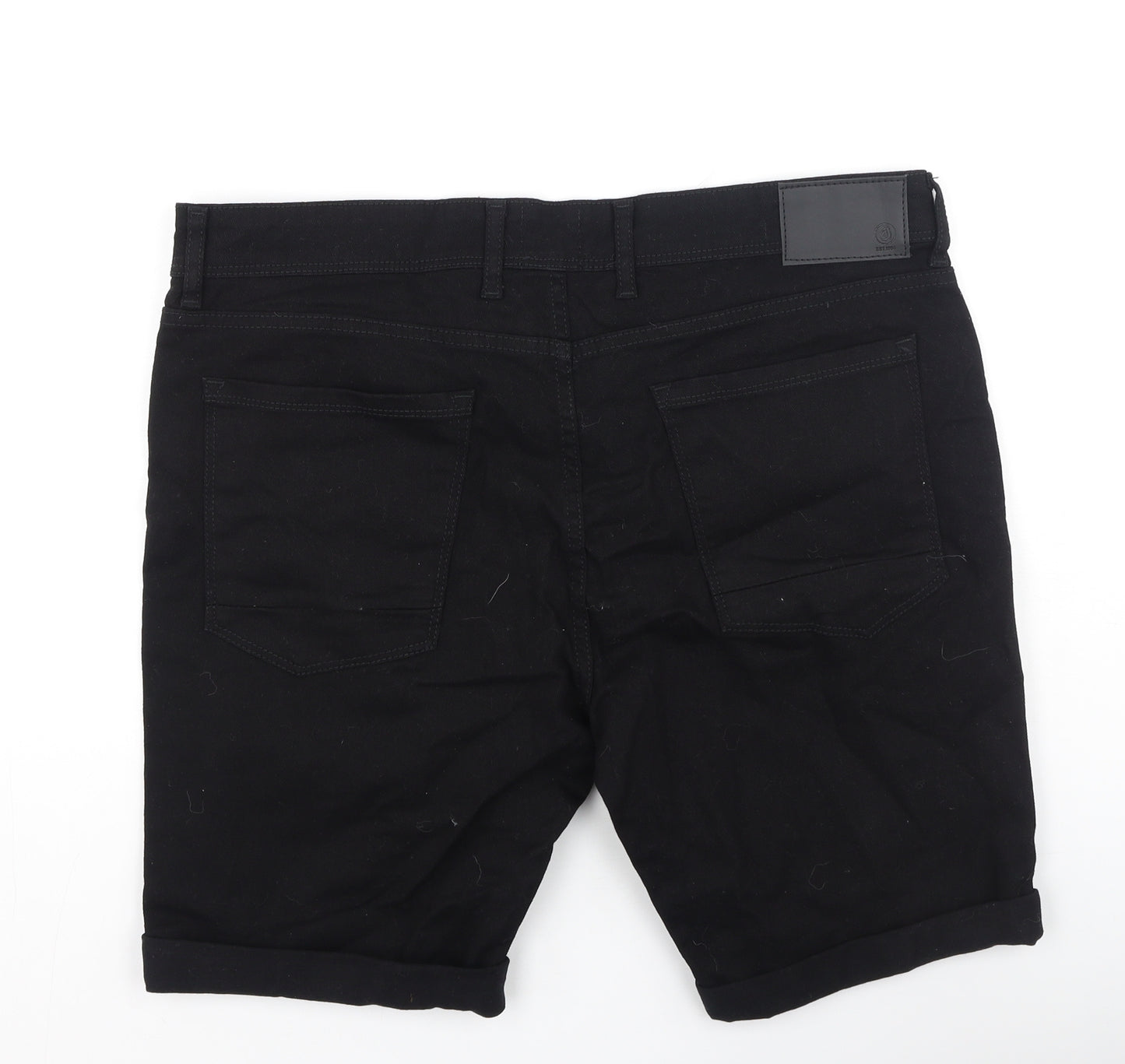 Burton Mens Black  Cotton Chino Shorts Size 36 L8 in Regular