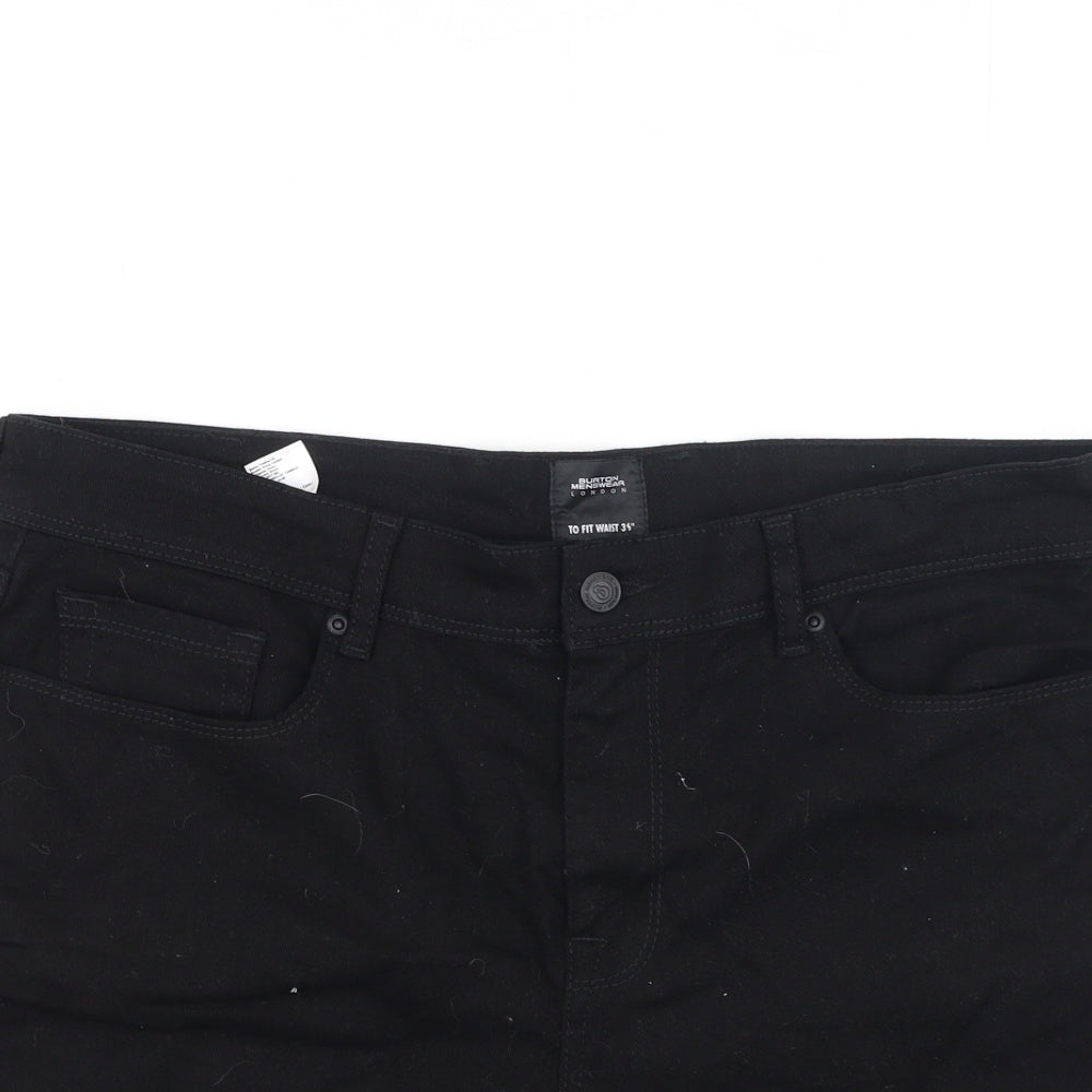 Burton Mens Black  Cotton Chino Shorts Size 36 L8 in Regular