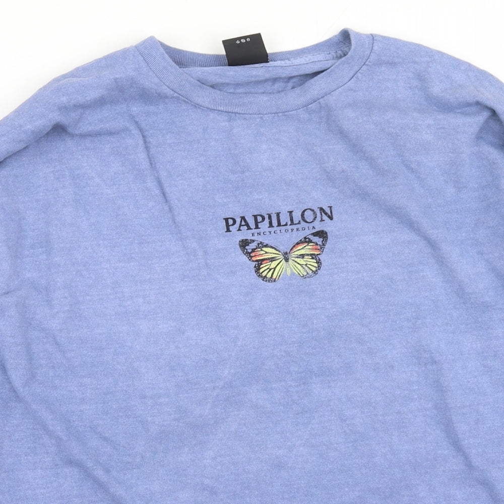 Urban Outfitters Womens Blue  Polyester Pullover Sweatshirt Size L