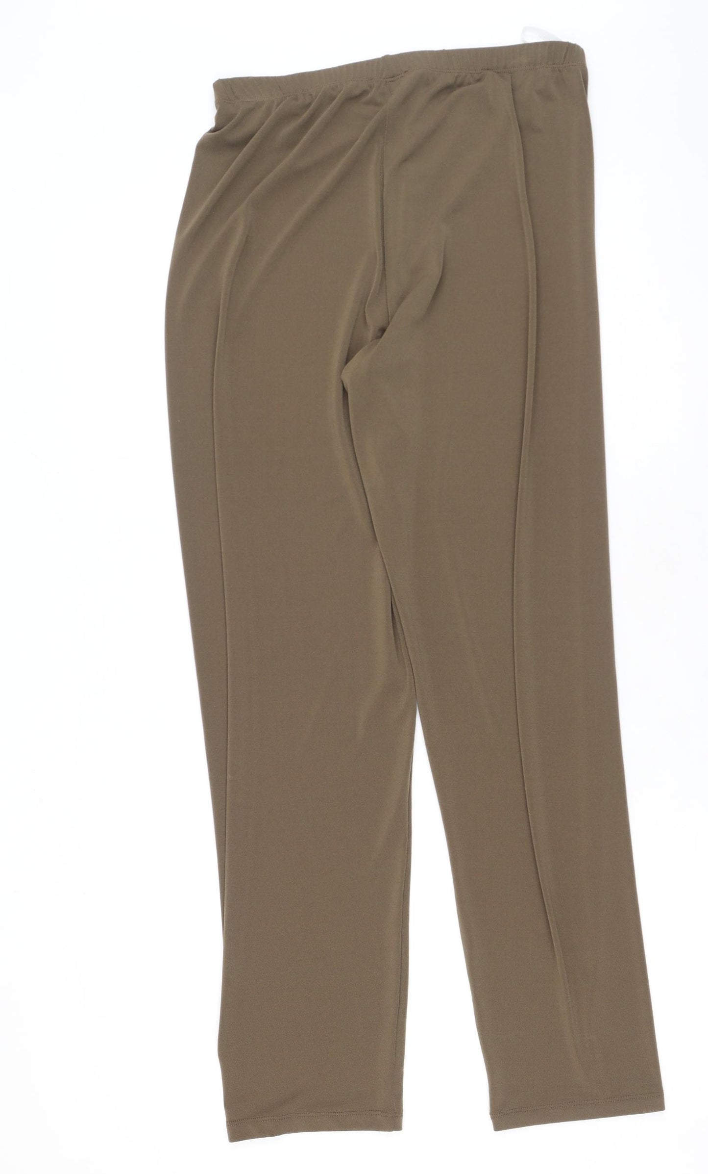 Kim & Co Womens Green  Polyester Jogger Trousers Size M L30 in Regular