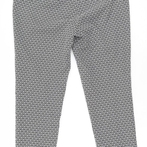 F&F Womens Black  Polyester Trousers  Size 12 L29 in Regular