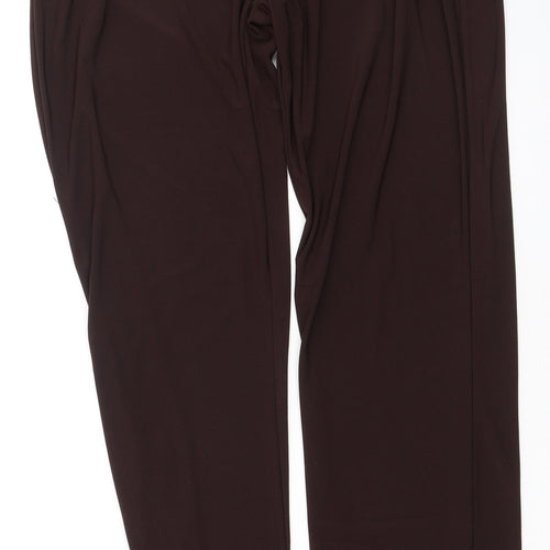 Anthony Womens Brown  Polyester Jegging Trousers Size M L29 in Regular