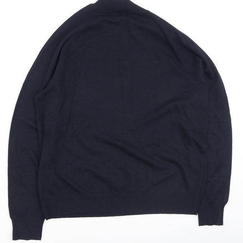 Primark Womens Blue Round Neck  Polyester Pullover Jumper Size L