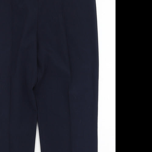 Preworn Womens Blue  Polyester Trousers  Size 12 L29 in Regular