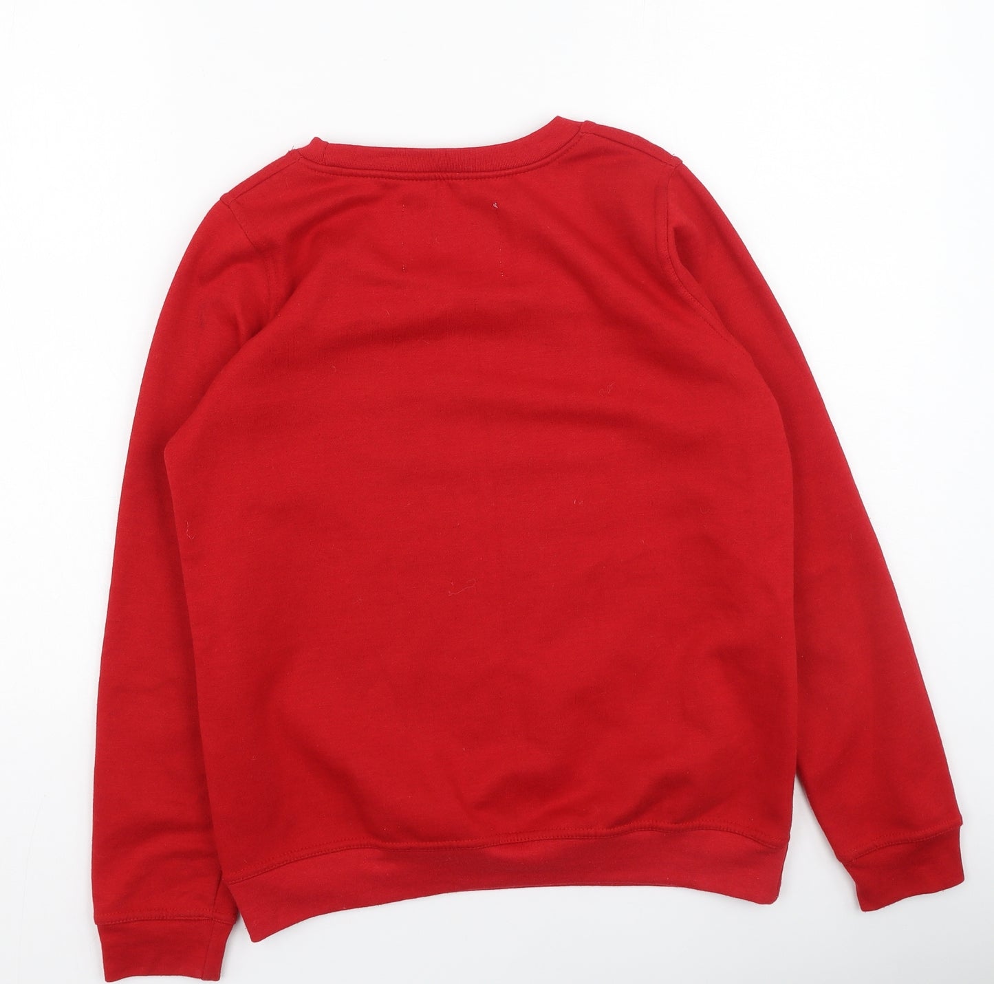 Preworn Womens Red  Polyester Pullover Sweatshirt Size S