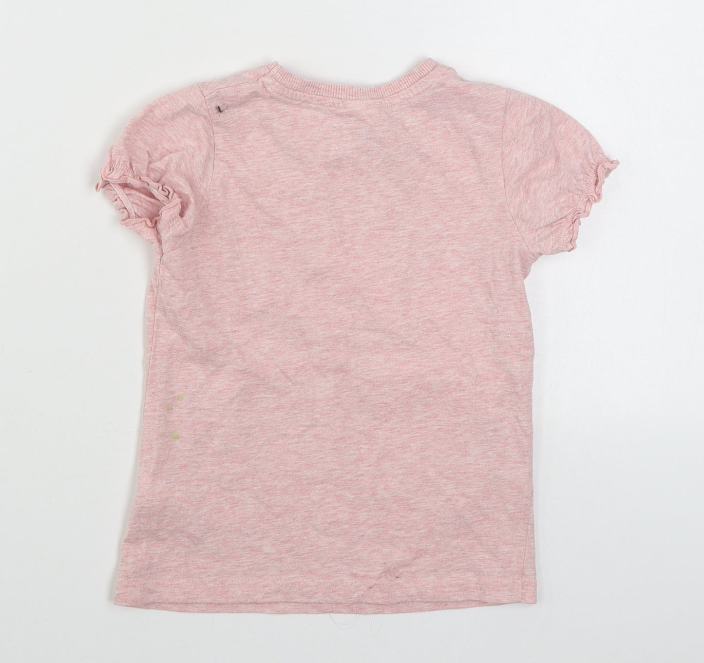George Girls Pink  Cotton Basic T-Shirt Size 3-4 Years Round Neck Pullover - Peppa Pig