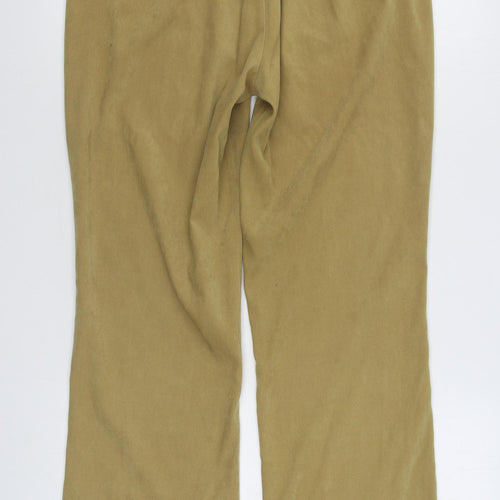 New Scene Womens Brown  Polyester Trousers  Size 14 L30 in Regular Zip