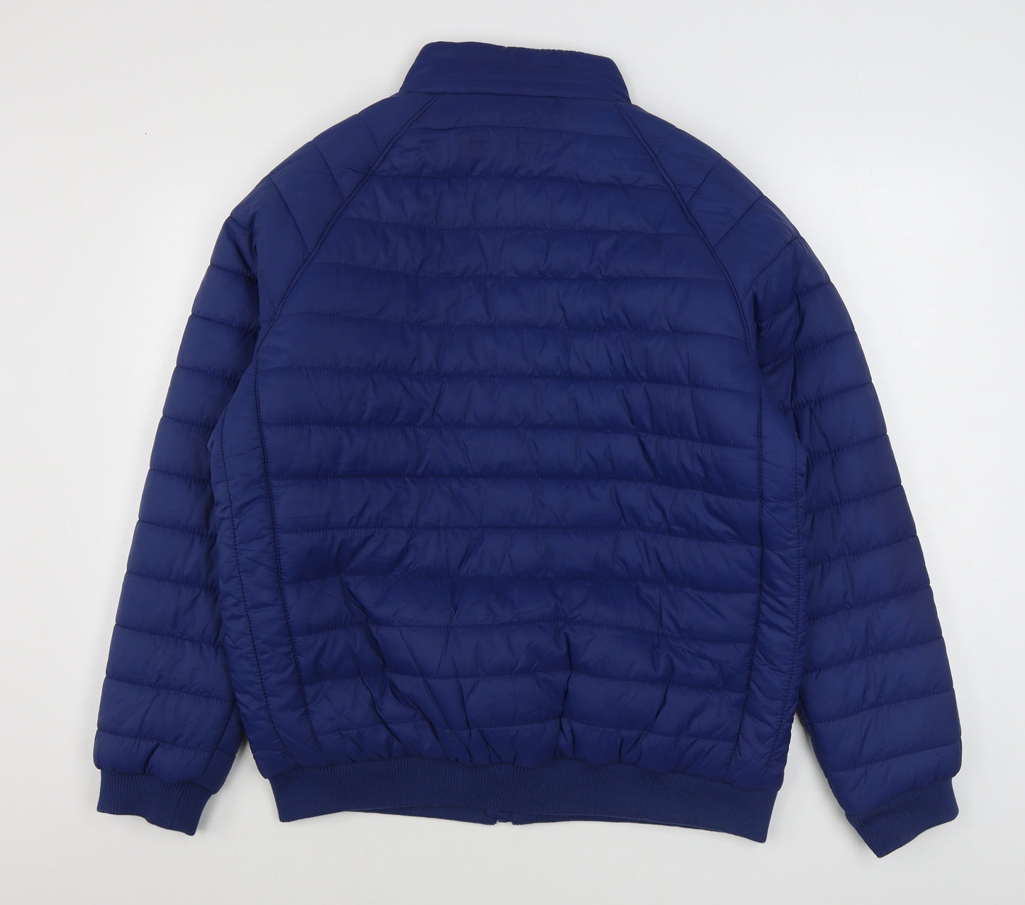 US Polo Assn. Mens Blue   Puffer Jacket Coat Size L  Zip