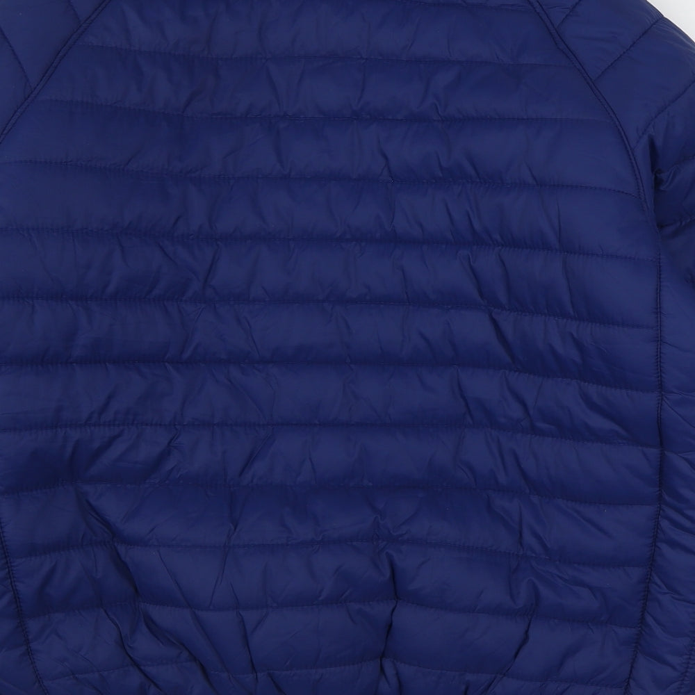 US Polo Assn. Mens Blue   Puffer Jacket Coat Size L  Zip
