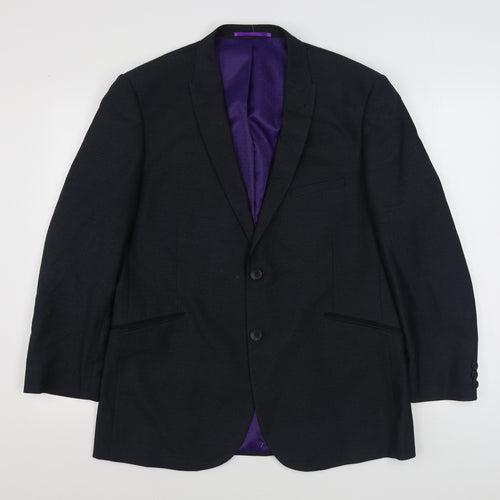 Taylor & Wright Mens Blue  Polyester Jacket Suit Jacket Size 42