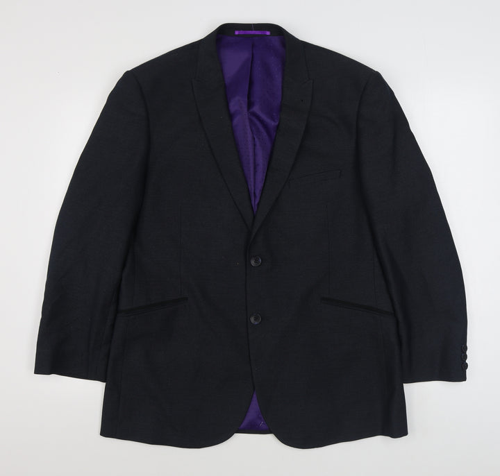 Taylor & Wright Mens Blue  Polyester Jacket Suit Jacket Size 42