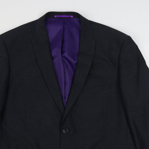 Taylor & Wright Mens Blue  Polyester Jacket Suit Jacket Size 42