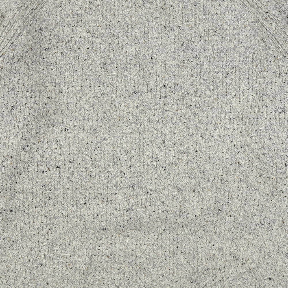 Marks and Spencer Mens Beige Round Neck  Cotton Pullover Jumper Size XL
