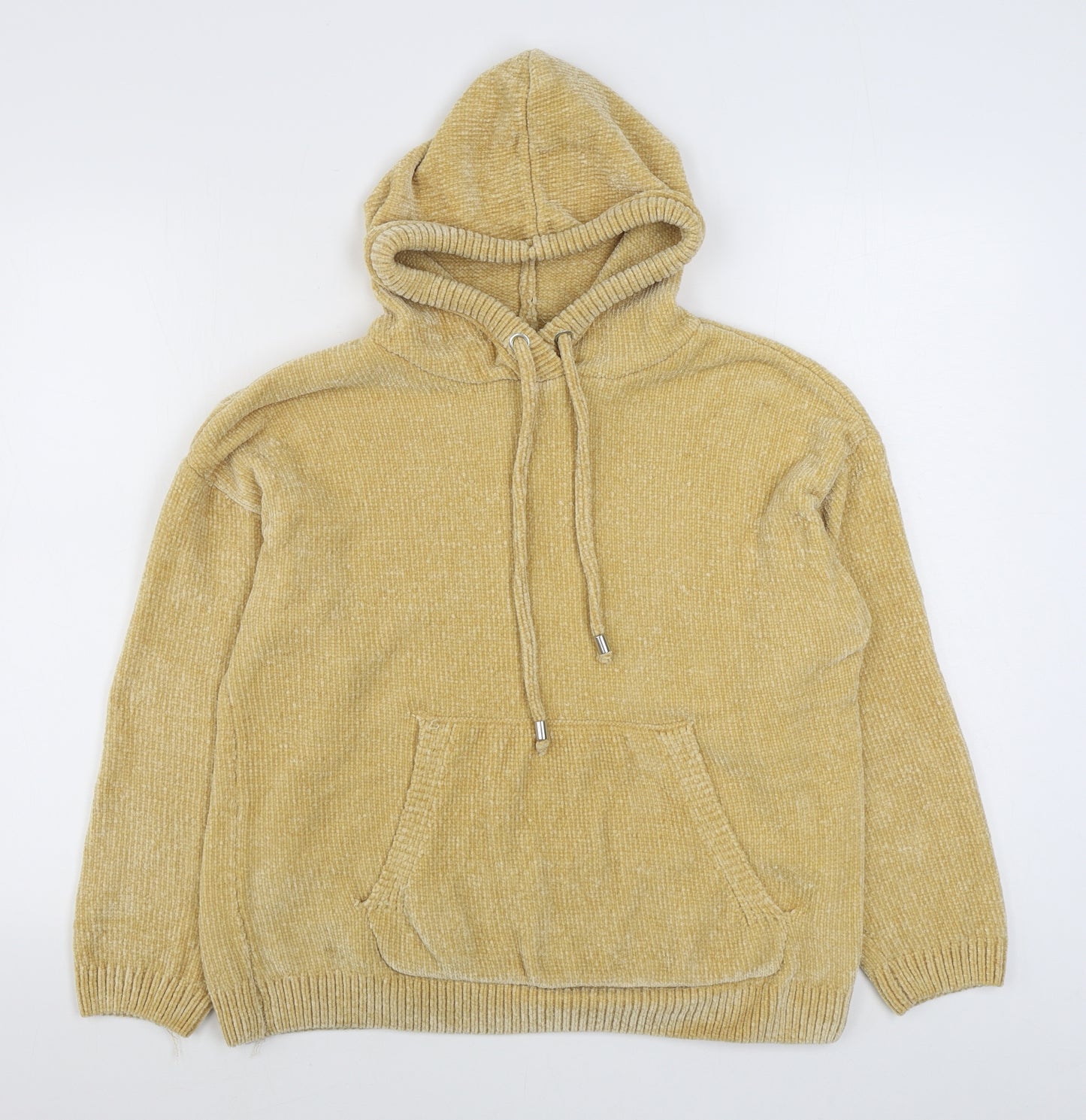 Primark Womens Yellow  Polyester Pullover Hoodie Size M  Pullover