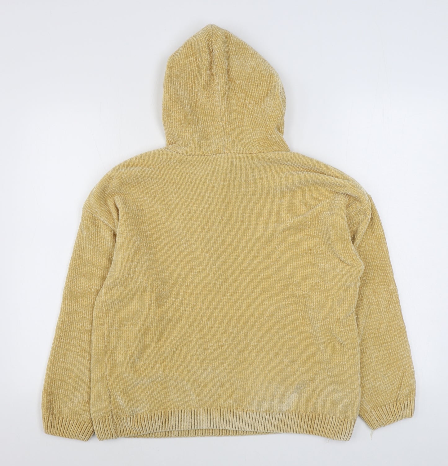 Primark Womens Yellow  Polyester Pullover Hoodie Size M  Pullover