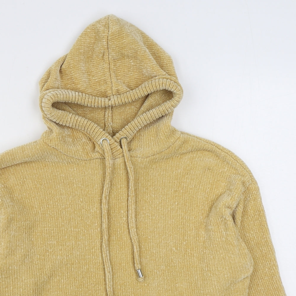 Primark Womens Yellow  Polyester Pullover Hoodie Size M  Pullover