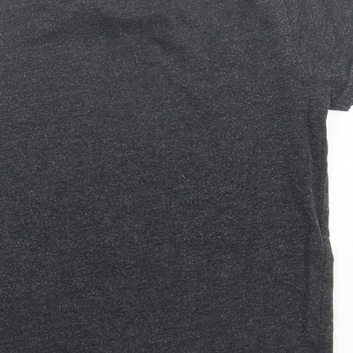 Matalan Boys Grey  Cotton Basic T-Shirt Size 4 Years Crew Neck Pullover