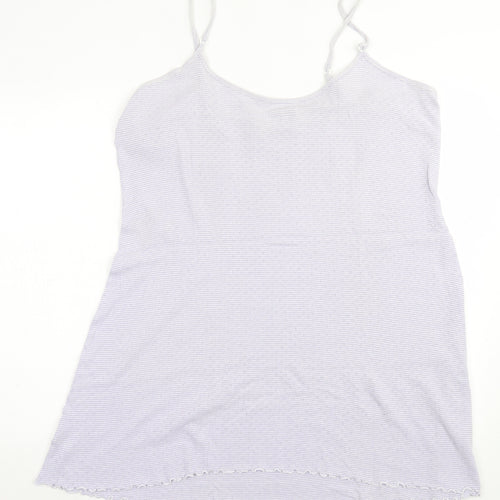 Per Una Womens Purple Striped Cotton  Dress Size L