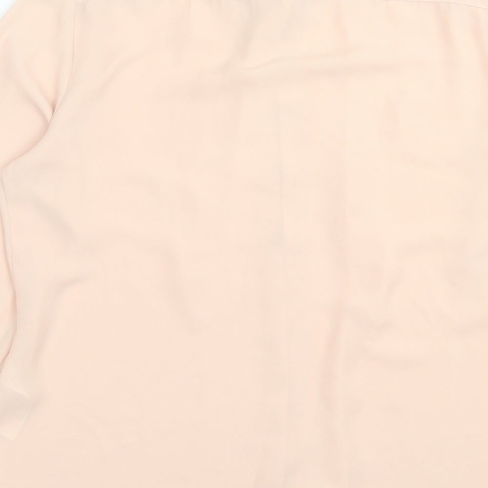 Atmosphere Womens Pink  Polyester Basic Button-Up Size 14 Collared