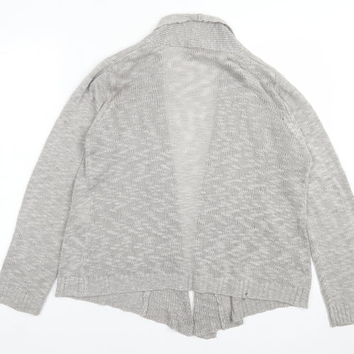 twin lakes Womens Grey V-Neck  Acrylic Cardigan Jumper Size S