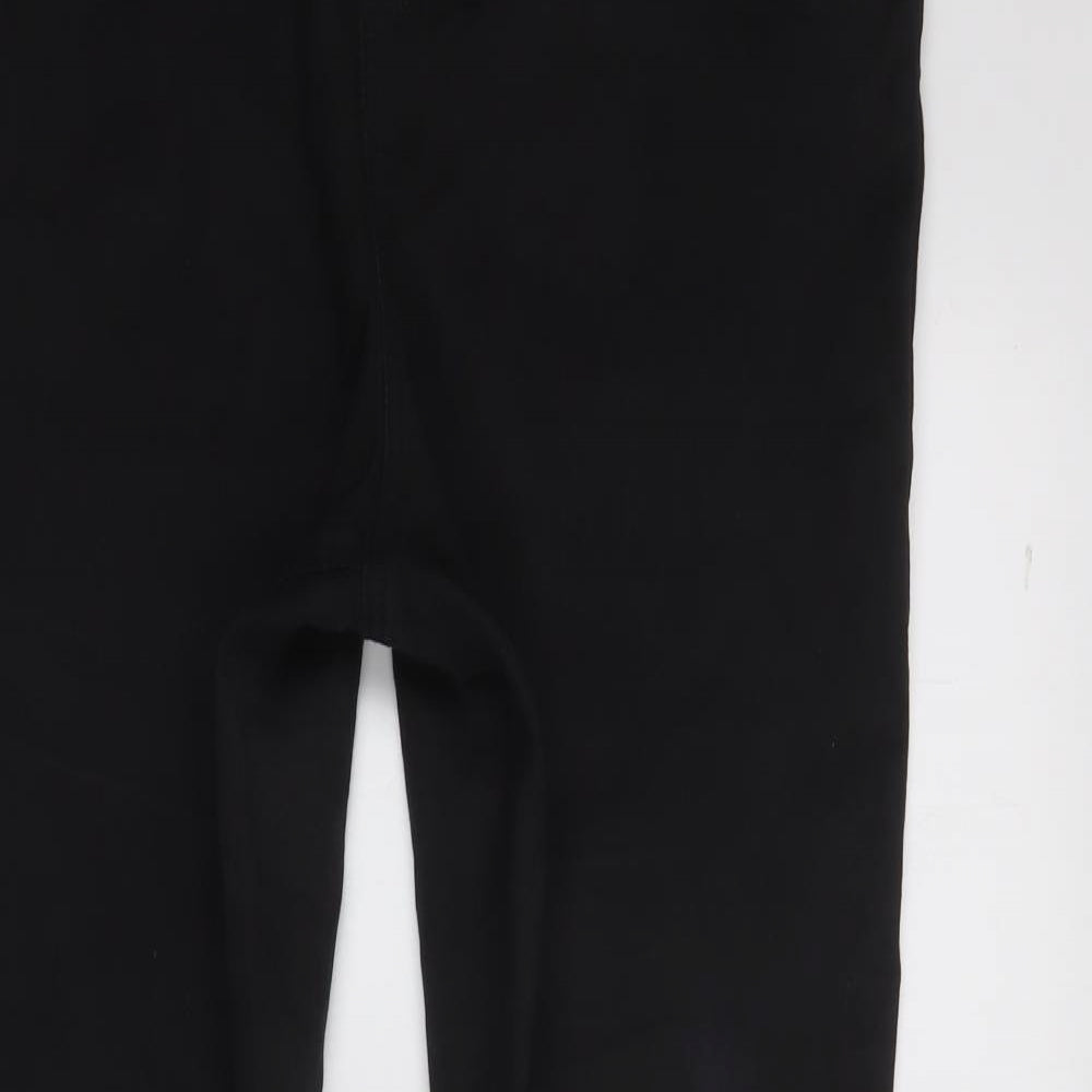 F&F Womens Black  Cotton Trousers  Size 18 L27.5 in Regular