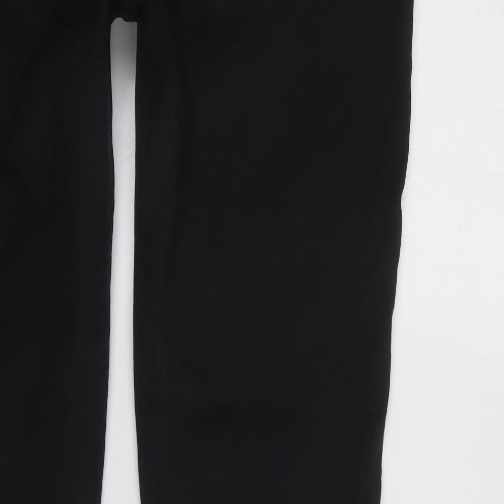 F&F Womens Black  Cotton Trousers  Size 18 L27.5 in Regular