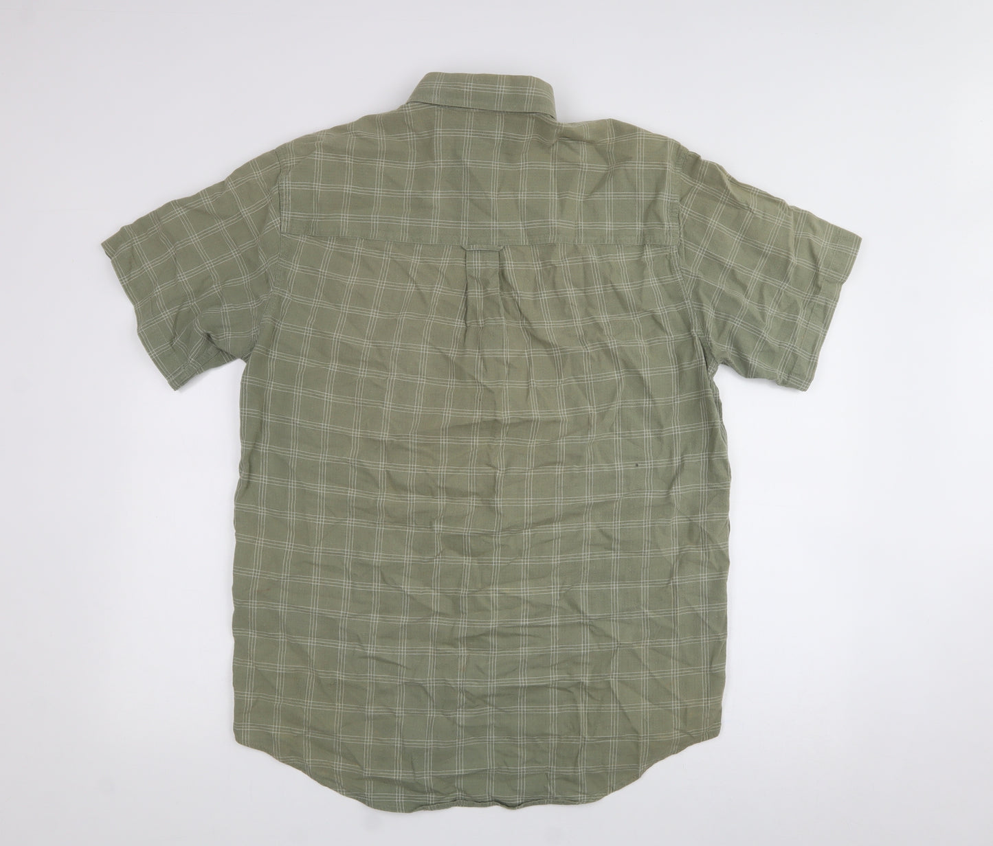 Ralph Lauren Mens Green Plaid 100% Cotton  Polo Size S Collared