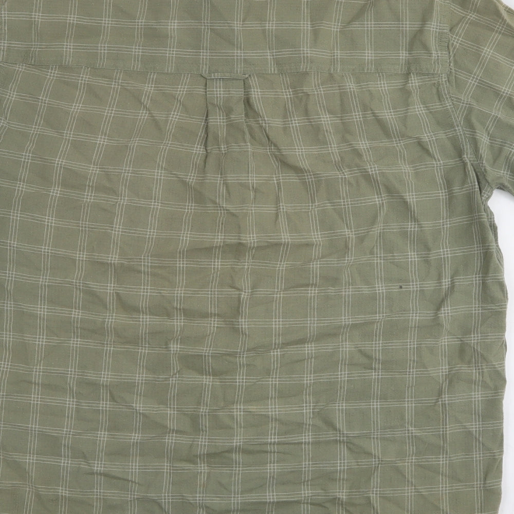Ralph Lauren Mens Green Plaid 100% Cotton  Polo Size S Collared