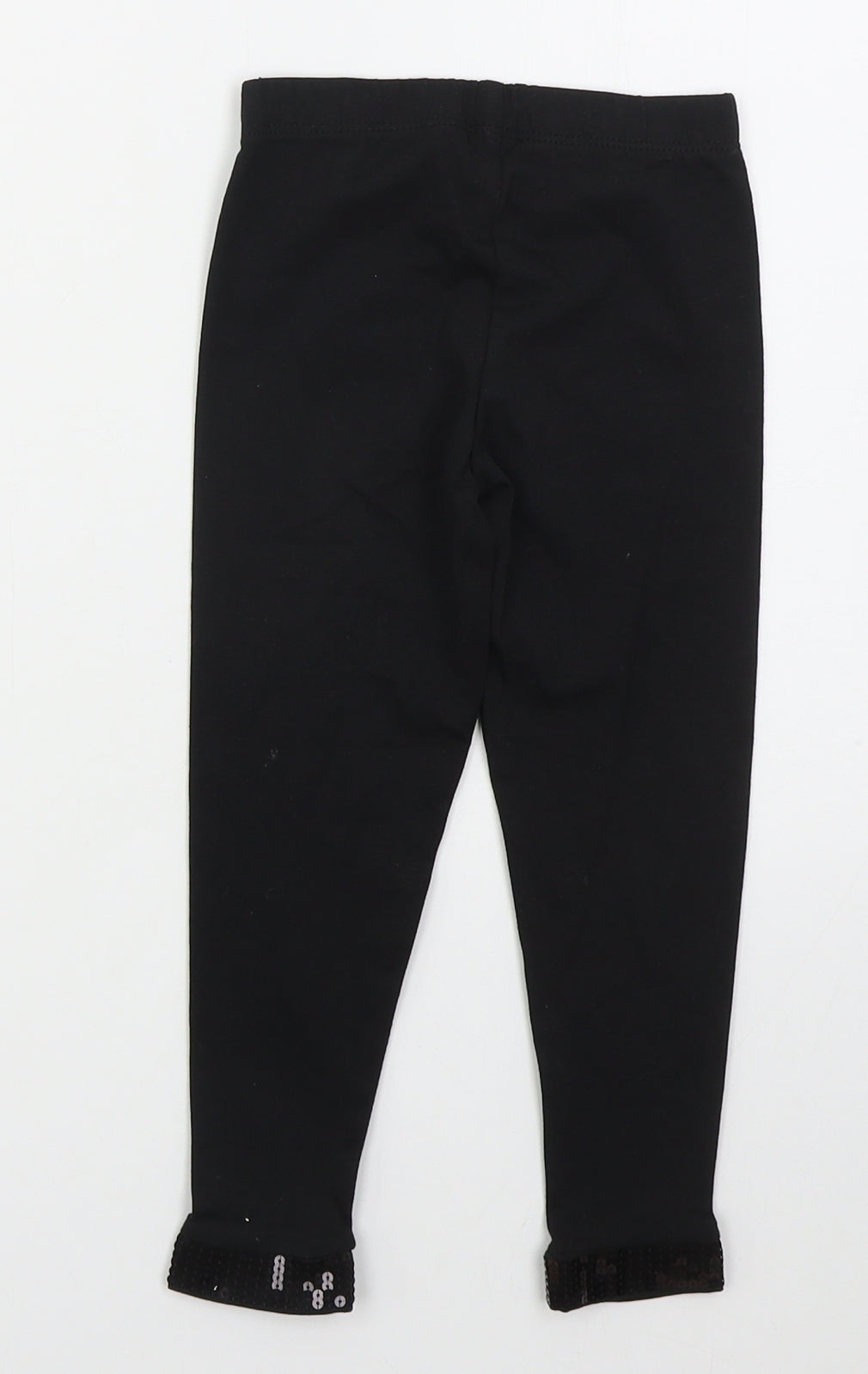 Dunnes Girls Black  Cotton Carrot Trousers Size 3 Years  Regular