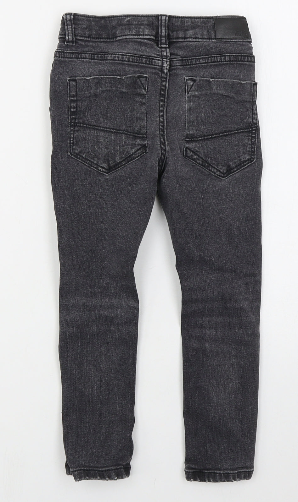 River Island Boys Grey  Cotton Skinny Jeans Size 5 Years  Regular Button