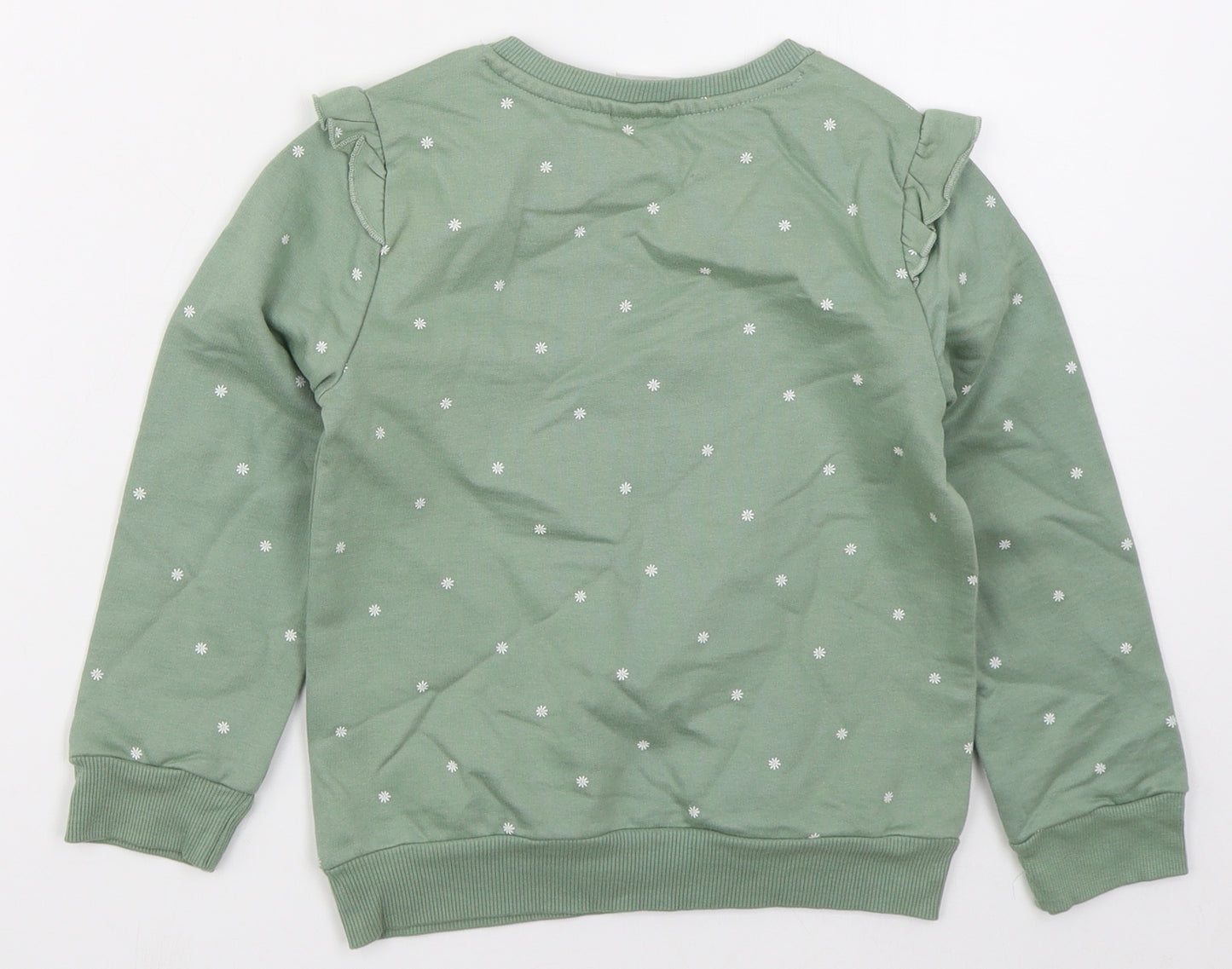 George Girls Green  Cotton Pullover Sweatshirt Size 5-6 Years  Pullover - Peppa Pig