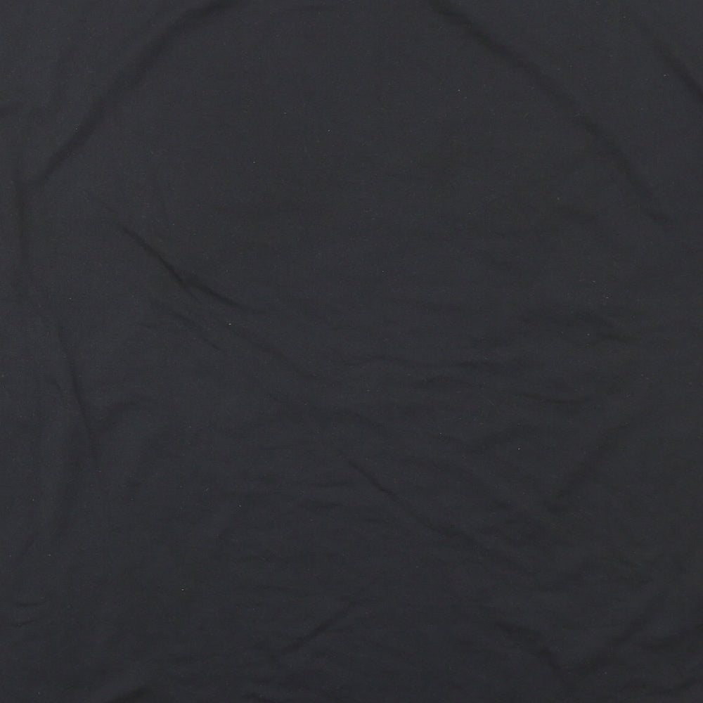 SheIn Womens Grey  Polyester Basic T-Shirt Size L Crew Neck - Wild and Free