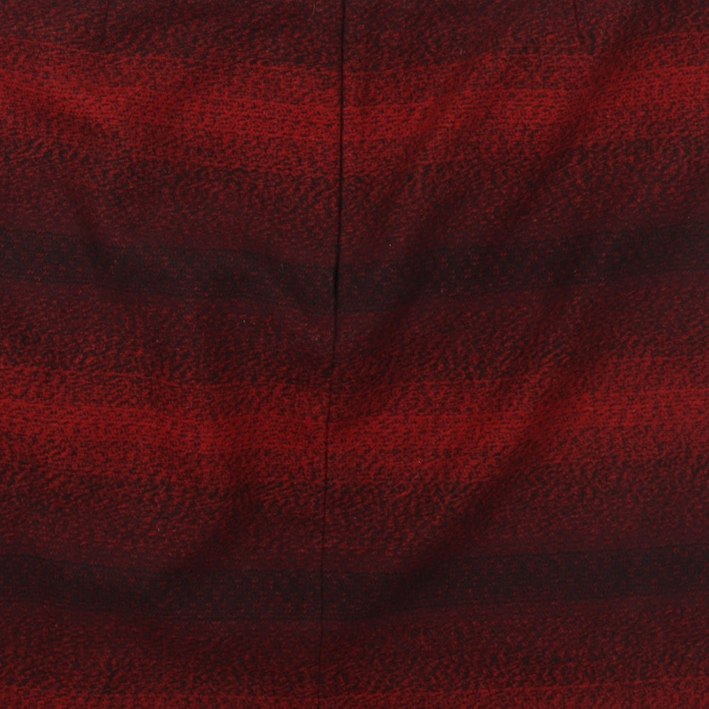 TU Womens Red  Polyester Mini Skirt Size 16   Zip