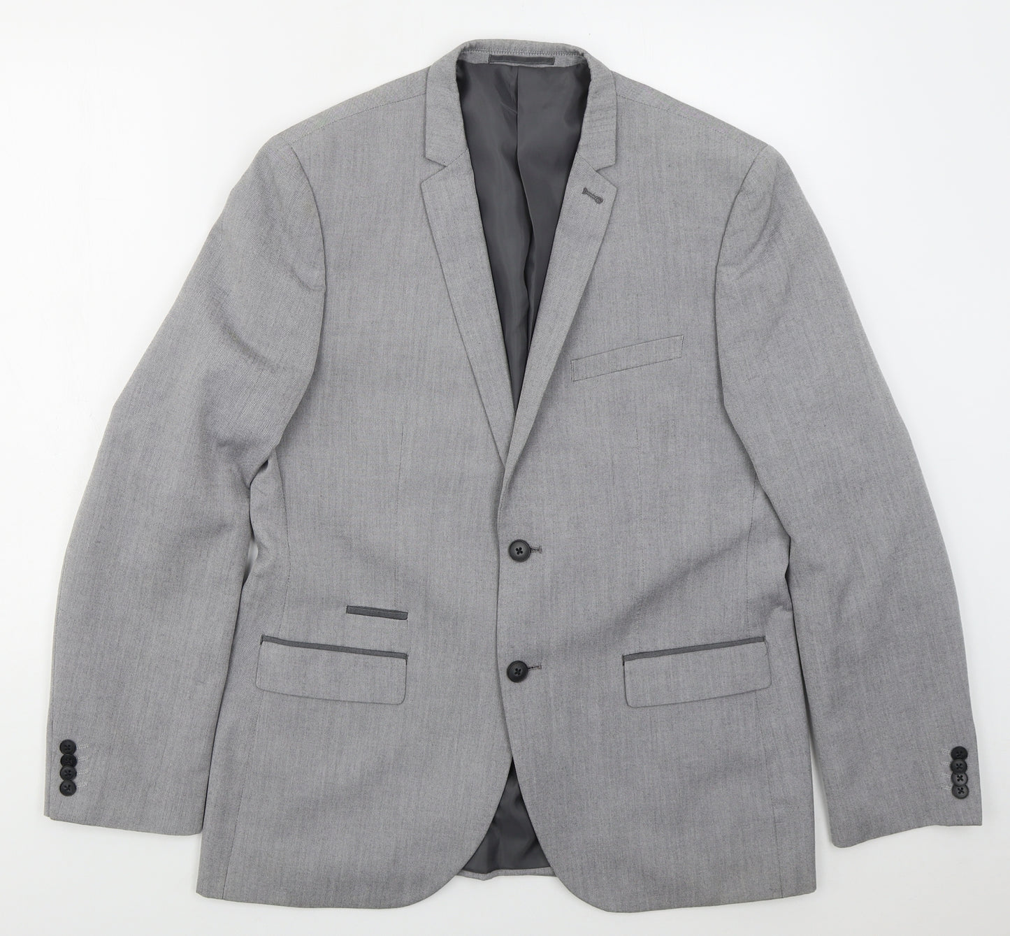 Taylor & Wright Mens Grey  Polyester Jacket Suit Jacket Size 42